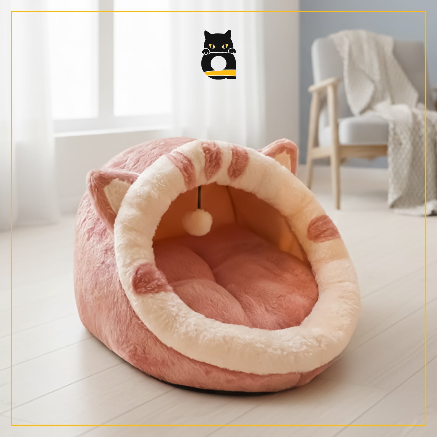 CozyPurr - All-Season Warm Cat House by Cattykart™